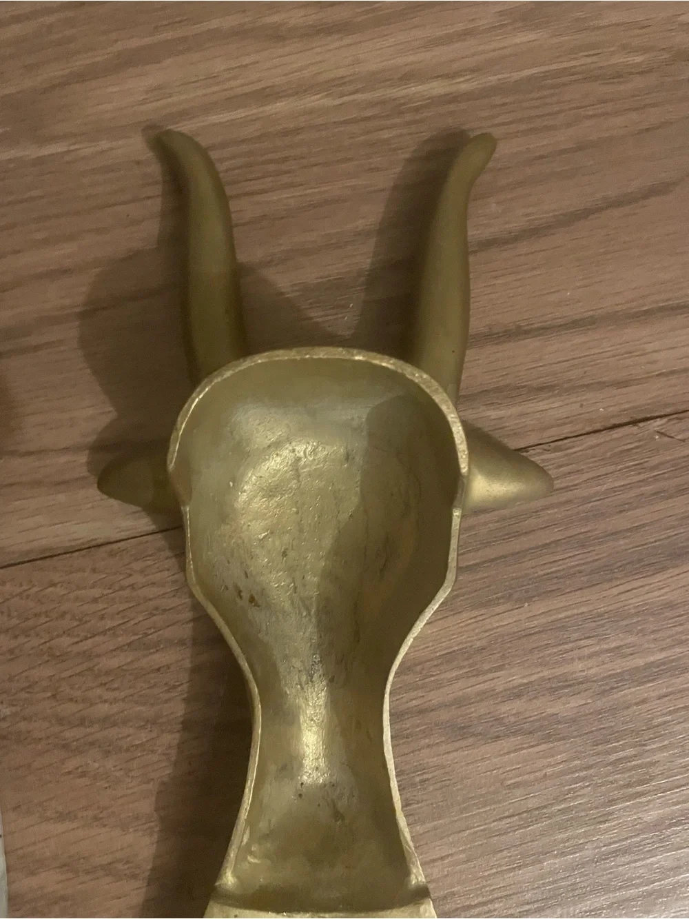 Gold Antelope Head Wall Hook - Decorative Hanging Accent